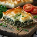 Low-Carb Spanakopita Recipe with golden almond crust