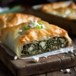 Low-Carb Spanakopita Recipe with golden almond crust