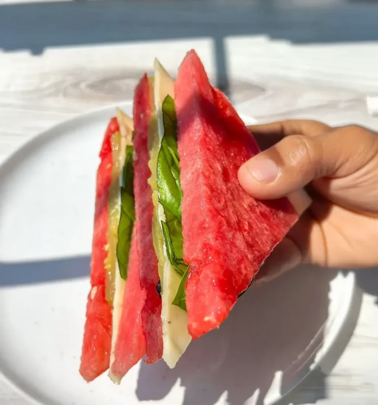 Watermelon sandwich recipe with cheese