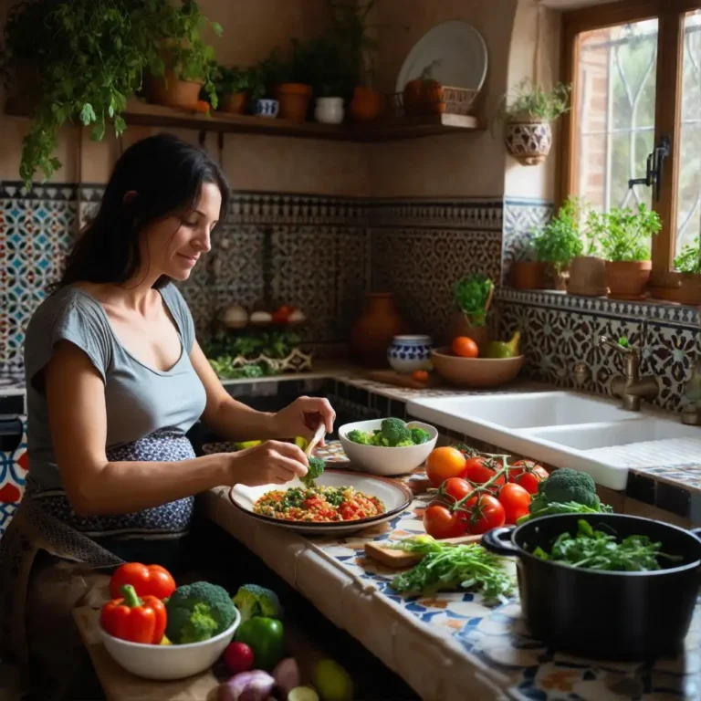 Healthy recipes for breastfeeding moms in a home kitchen