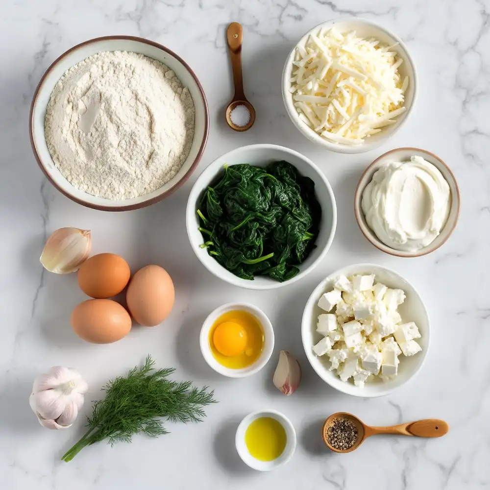  Ingredients for Low-Carb Spanakopita Recipe