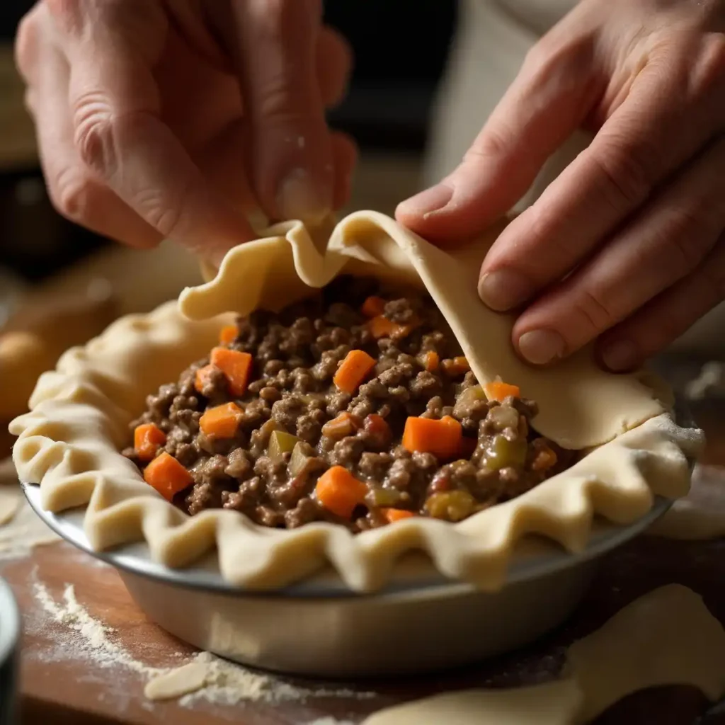 Assembling a classic Kiwi meat pie step-by-step