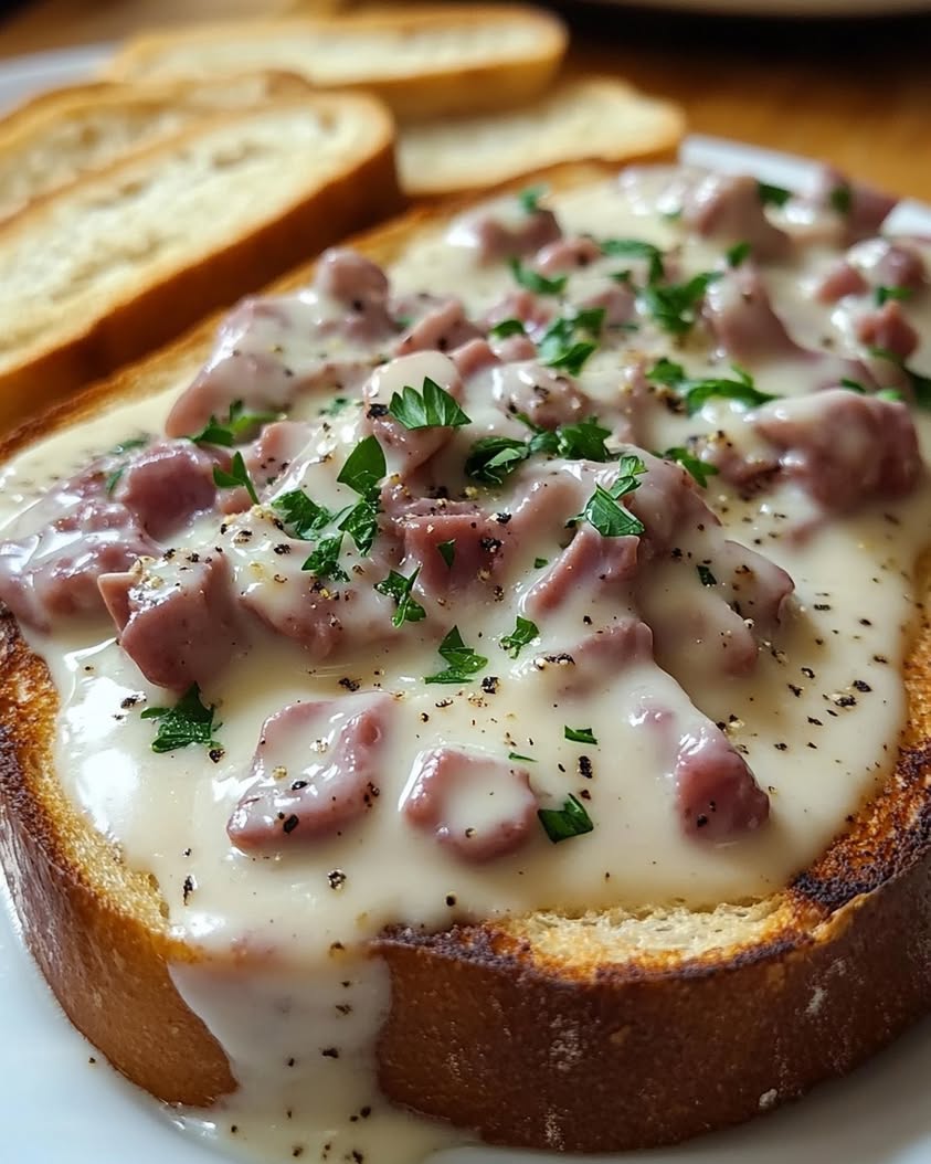 creamed chipped beef on toast