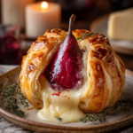 hidden pearl poached pear brie