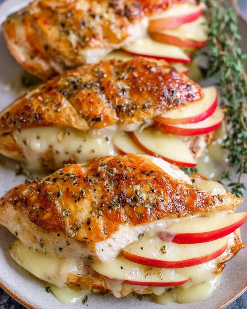 apple brie stuffed chicken breast