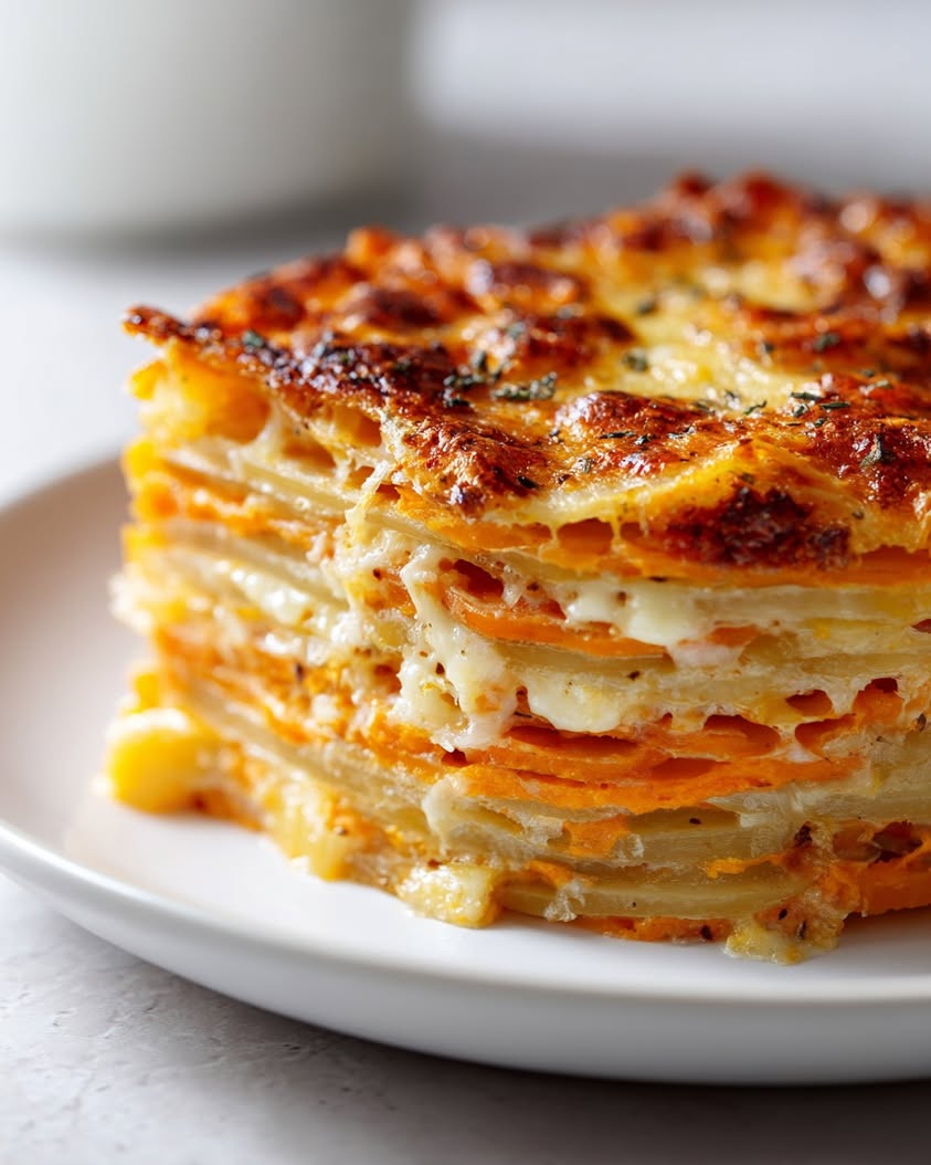 atlas potato sweet potato gratin