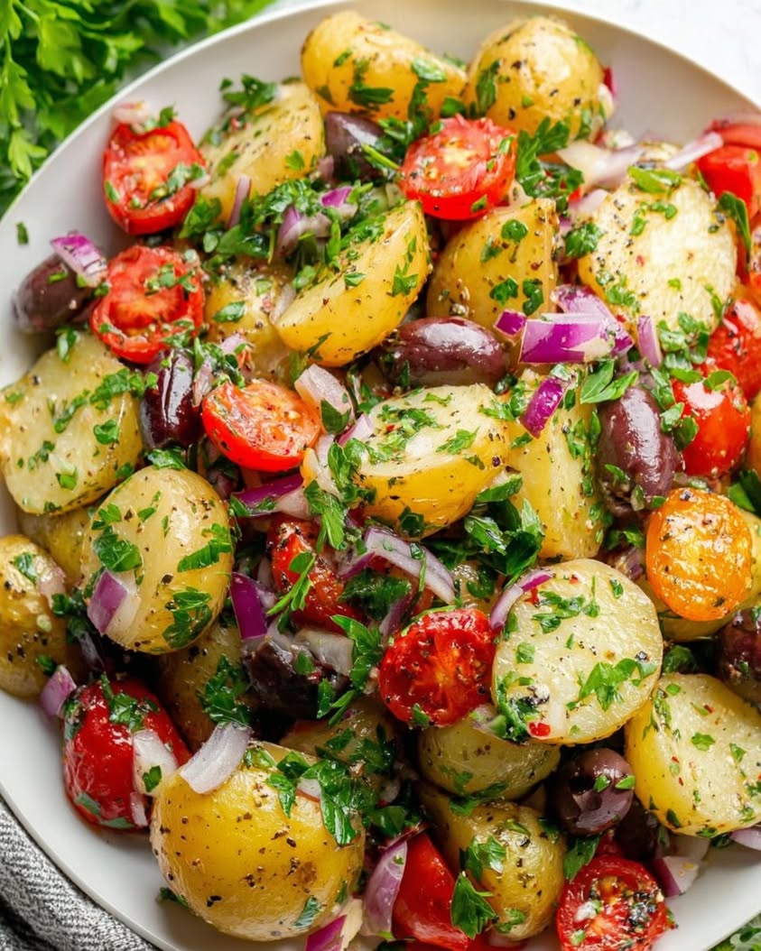 best healthy mediterranean potato salad