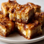 brown butter feta blondies caramel