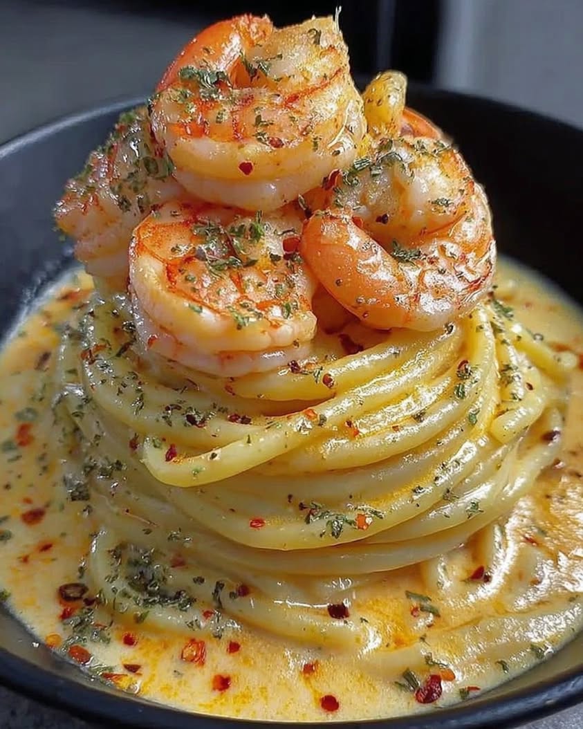 creamy shrimp linguine recipe