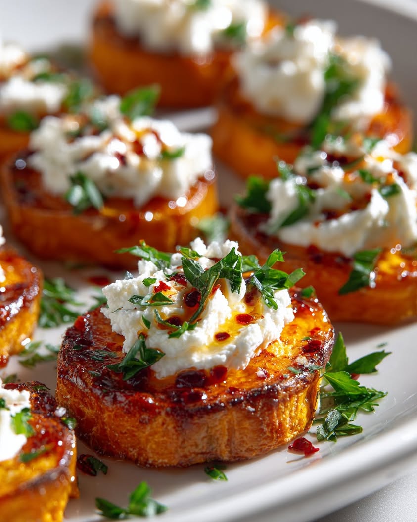 crispy sweet potato rounds