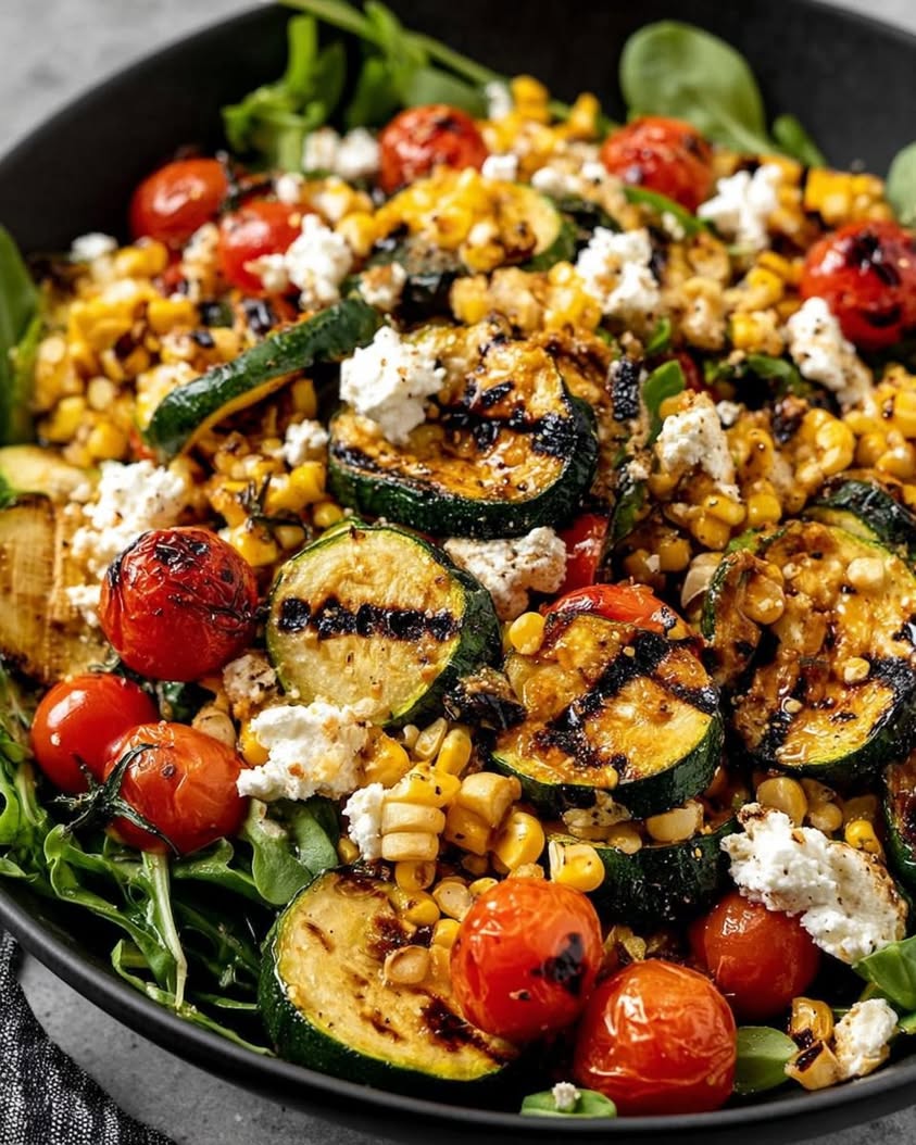 grilled zucchini corn salad