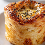 melting cheese fondue golden pastry