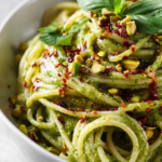 pistachio avocado pesto pasta
