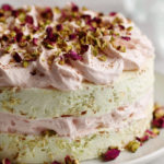 pistachio rosewater cloud cake