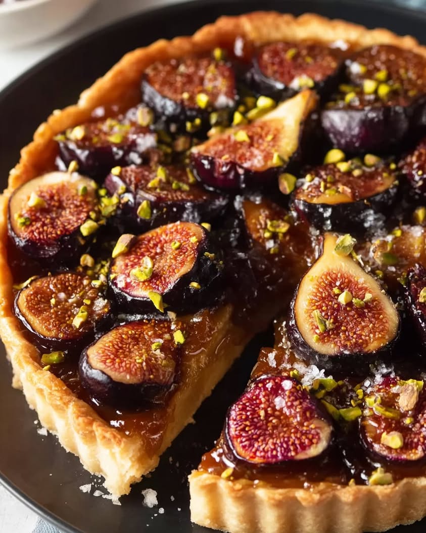 puff pastry tart caramelized figs