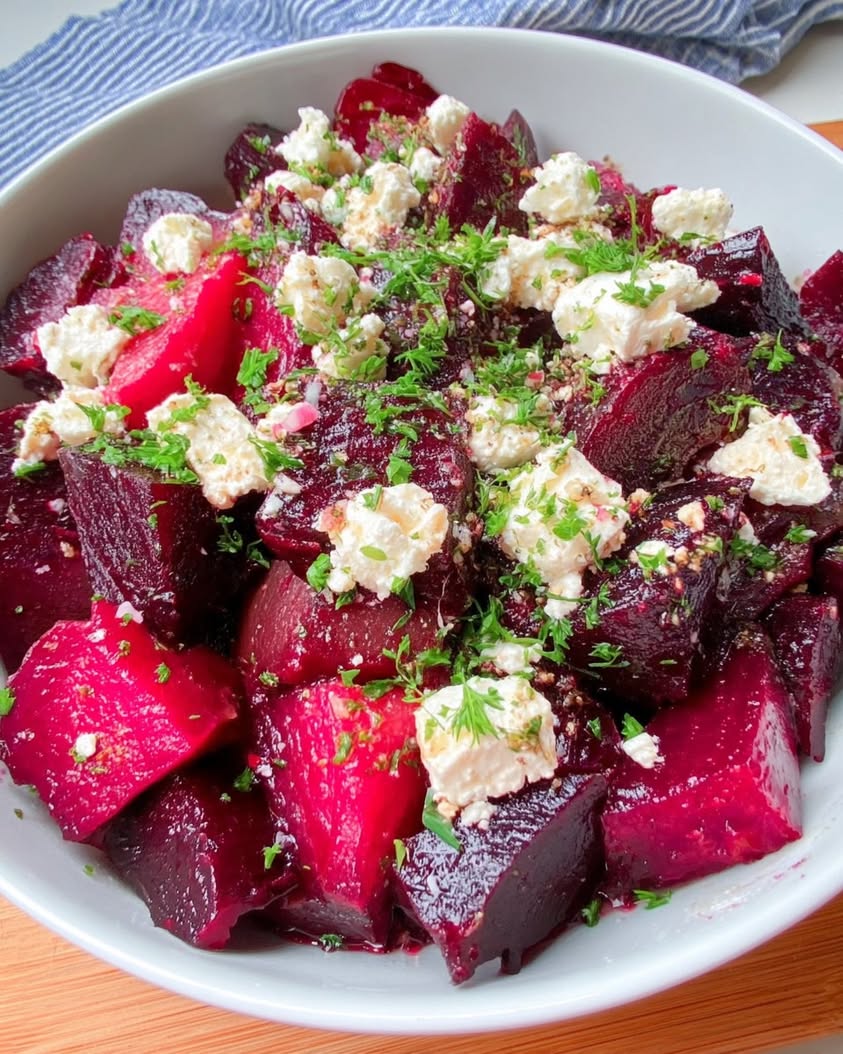 roasted beet feta salad