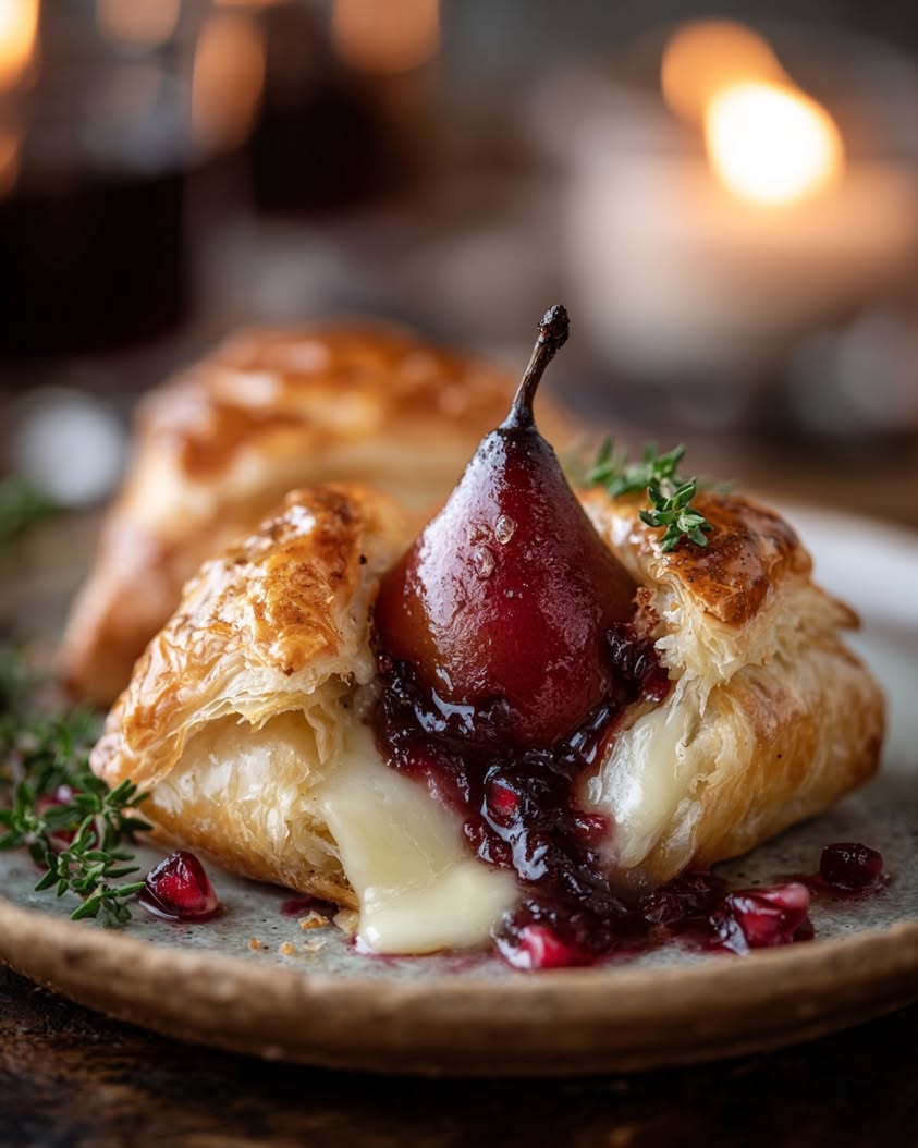 ruby brie pastry jewel