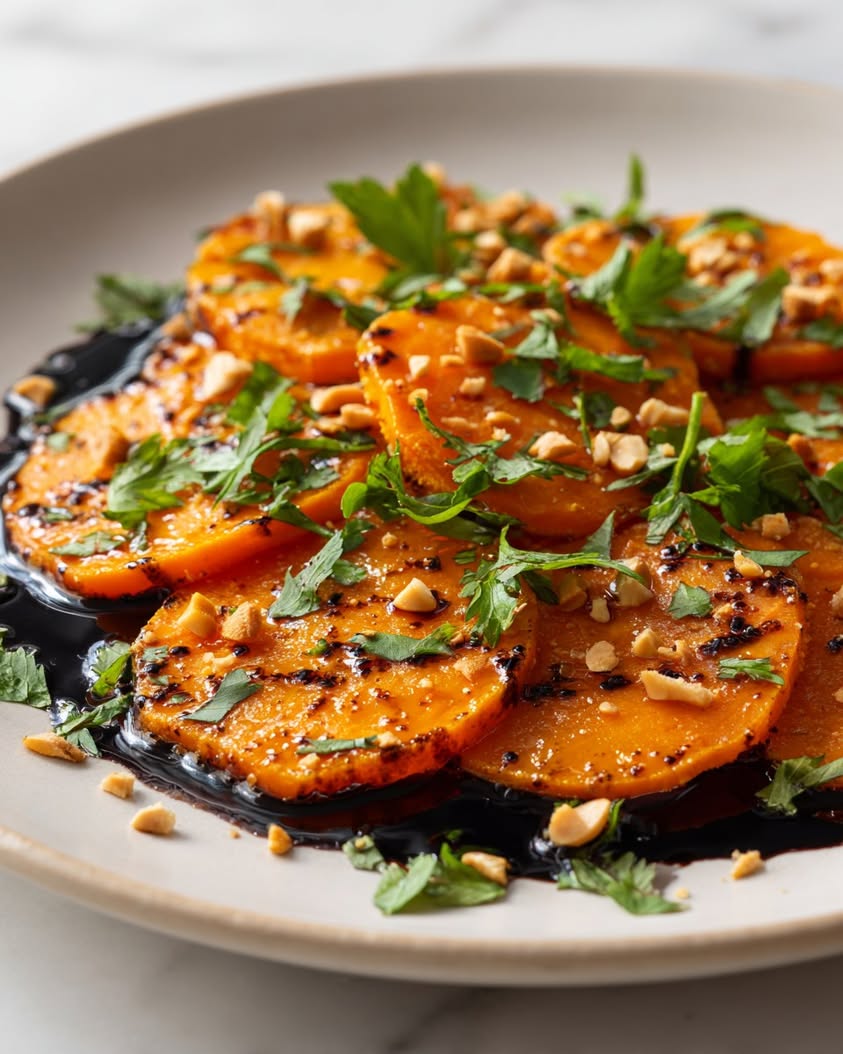 sweet potato crudo black garlic