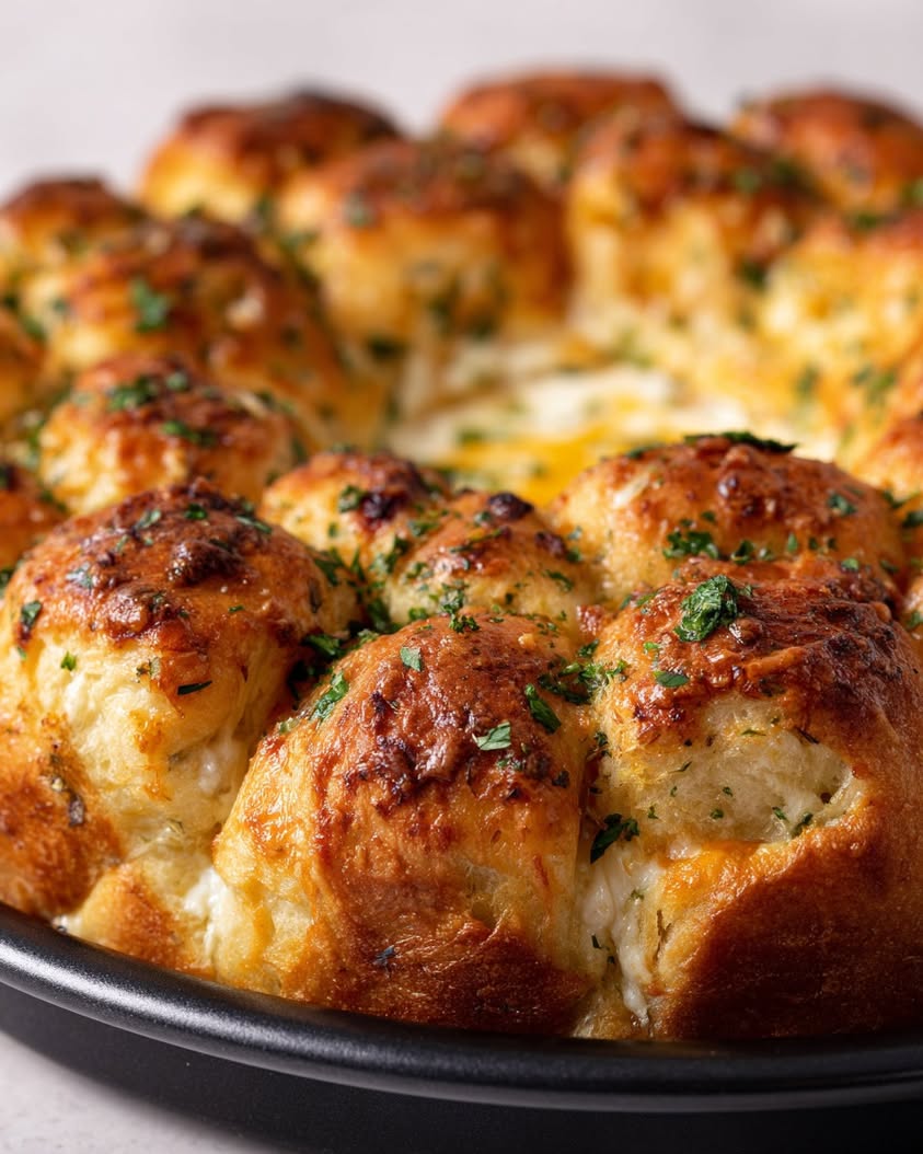tear share focaccia wreath camembert