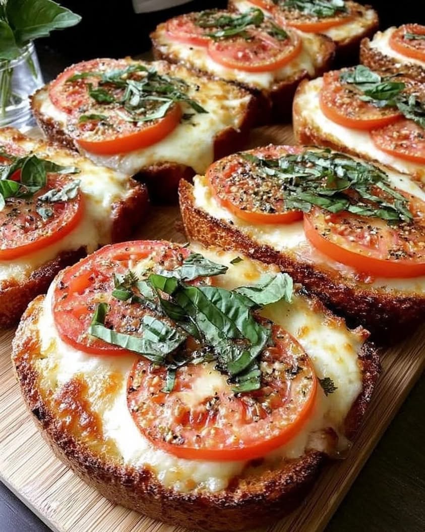 tomato basil garlic bread