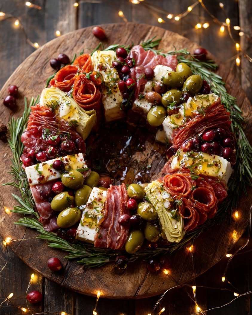 antipasto wreath hot honey kick