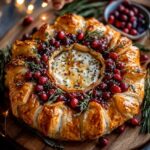 baked brie cranberry pastry crown