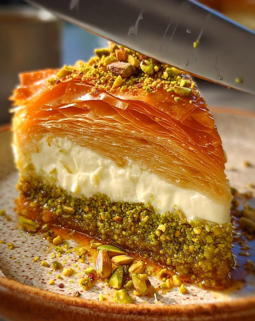 baklava pistachio cheesecake
