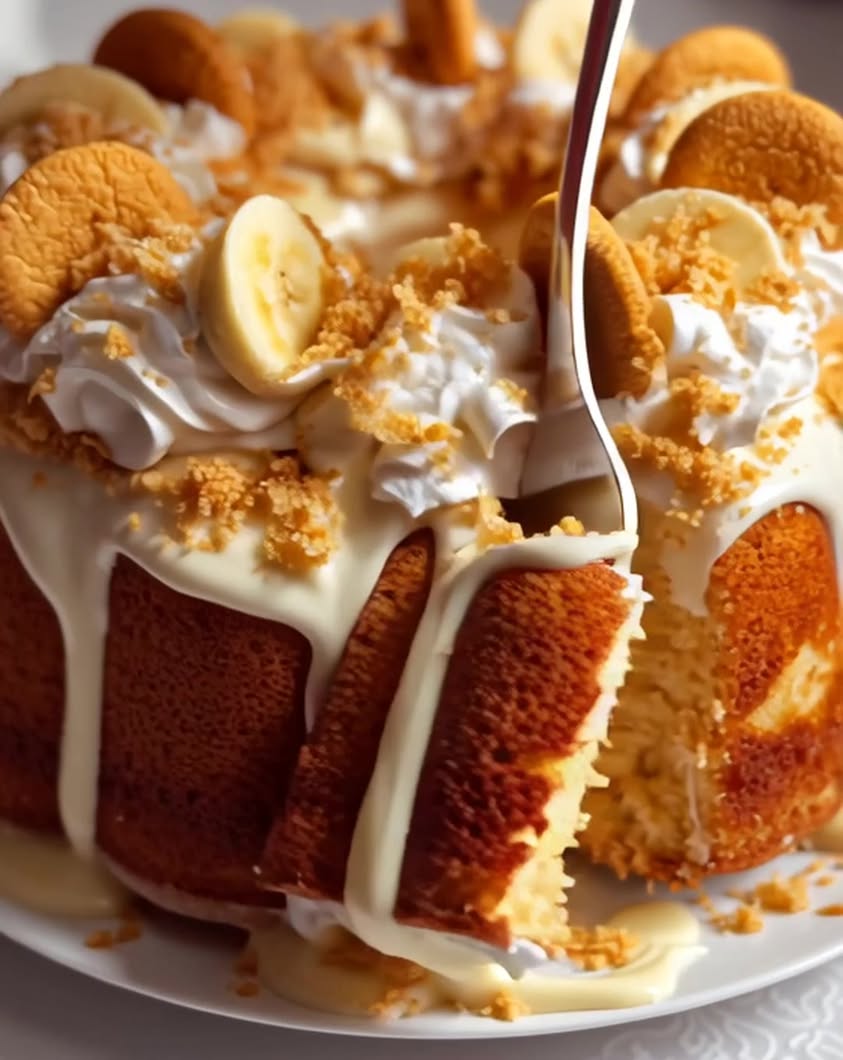banana pudding pound cake