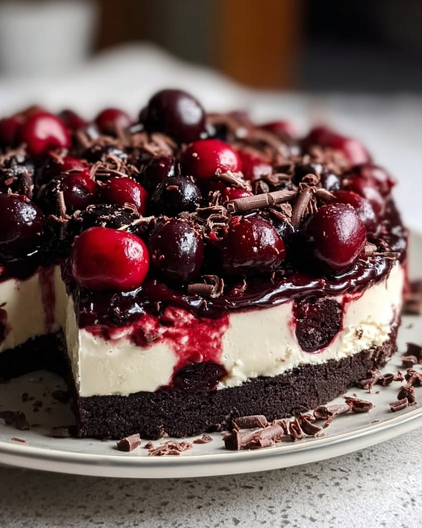 black forest cheesecake bliss