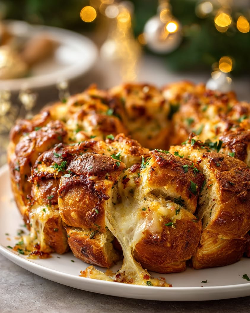 cheesy pull apart garlic bread