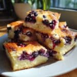 cottage cheese blueberry cake bars