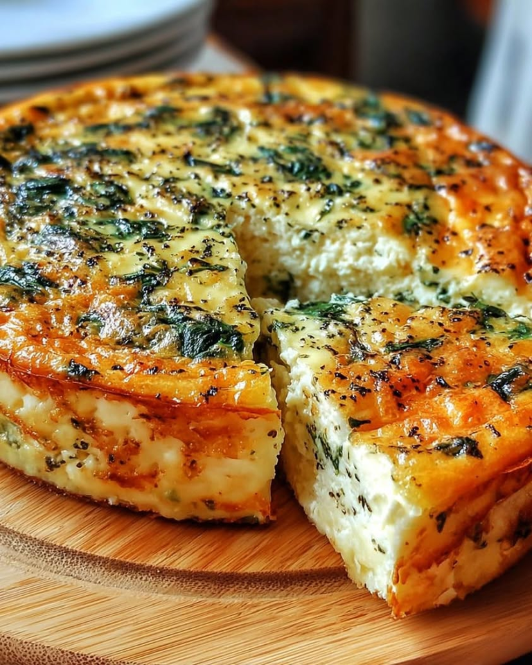 cottage cheese spinach crustless quiche