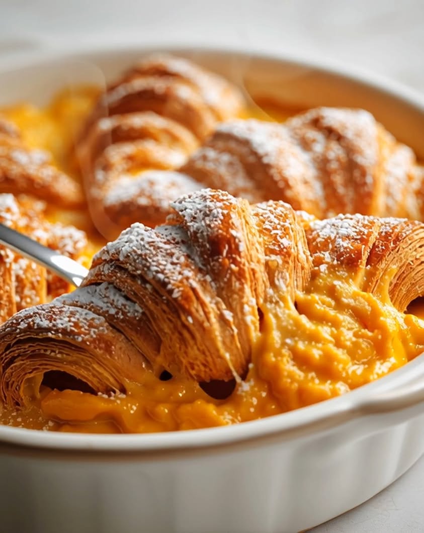 cozy autumn spice pumpkin croissants