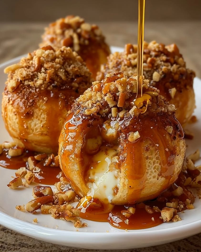 crispy gooey apple caramel nuts