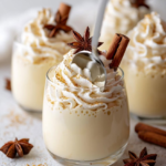 eggnog panna cotta verrines