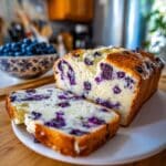 flourless blueberry cottage cheese loaf