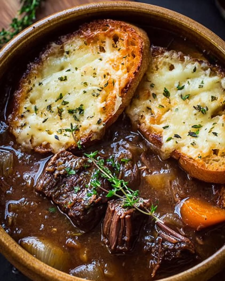 french onion short rib soup