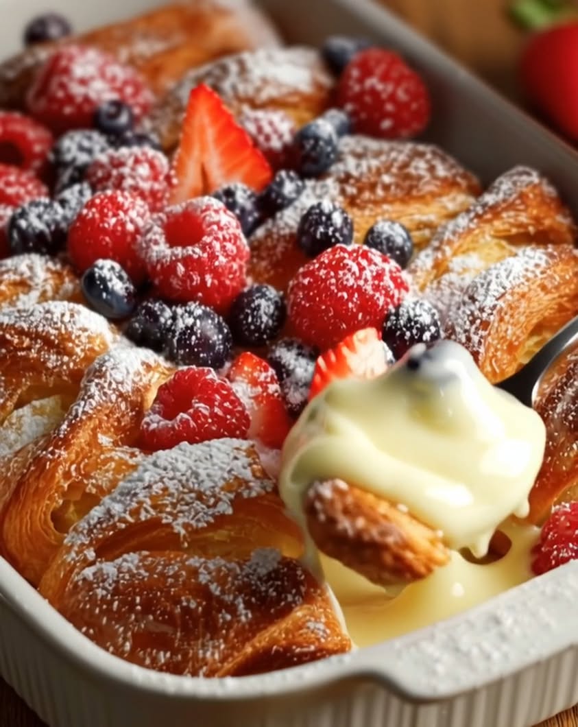 golden morning treat berries cream