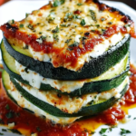 layered zucchini ricotta melts