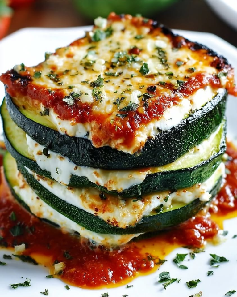 layered zucchini ricotta melts