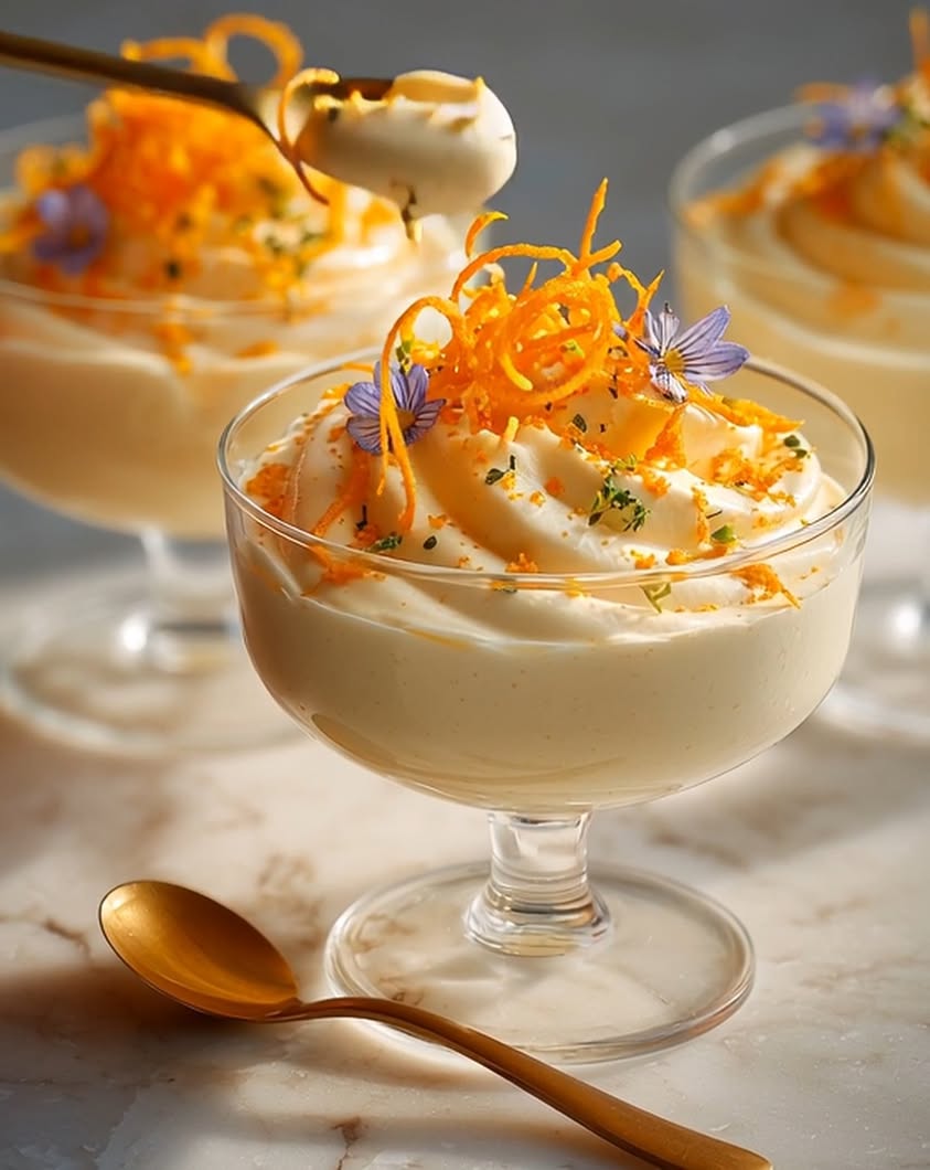 light as air orange dessert