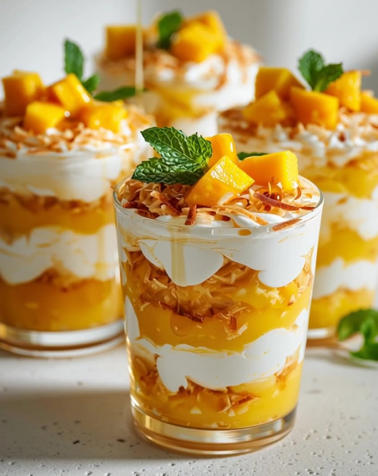 mango coconut cream verrines