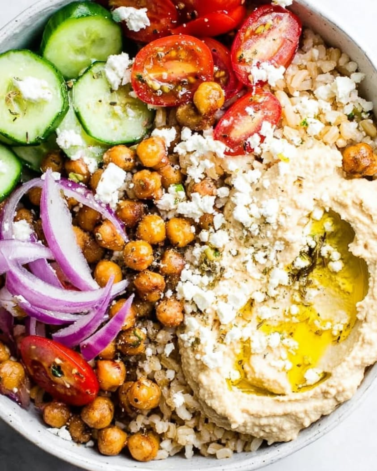 mediterranean hummus bowl