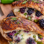 melty blackberry jalapeno chicken