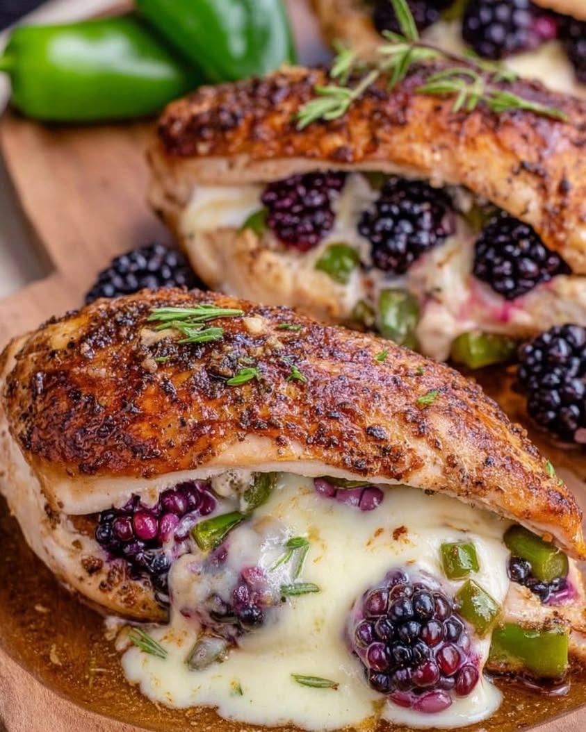 melty blackberry jalapeno chicken