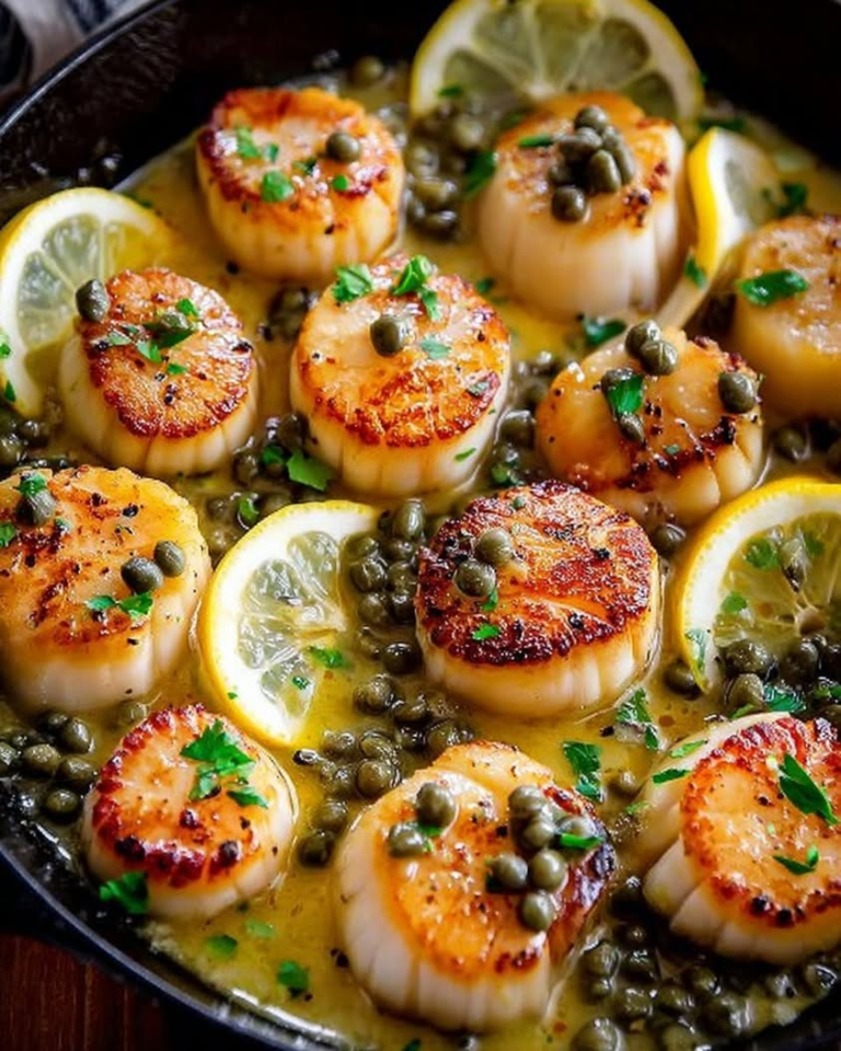 pan seared scallops lemon caper sauce