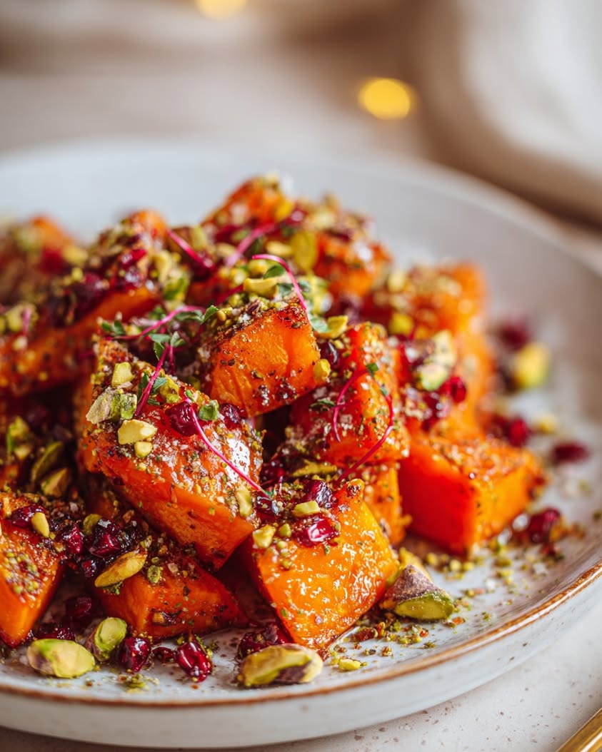 roasted sweet potato pistachio celebration