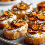 sweet potato crostini whipped feta