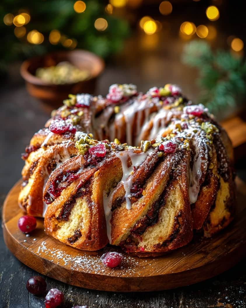 sweet wreath cake holiday edition