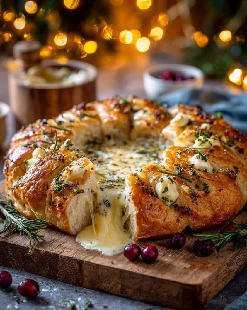 tear share focaccia wreath